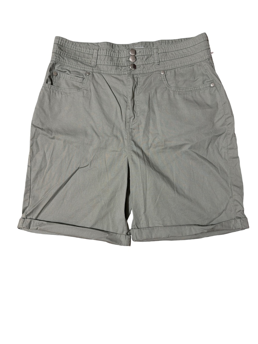 Tahari Women's Bermuda Shorts Olive Grey